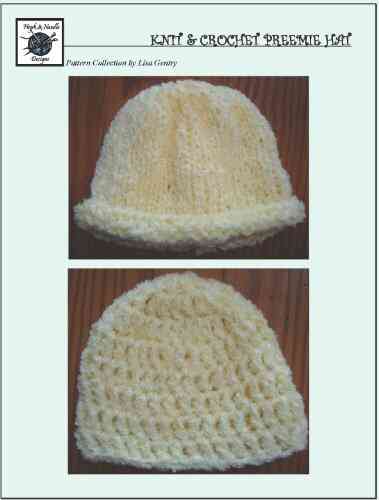 Easy Knit Crochet Preemie Hat Crochet Pattern #118 For Baby Hat