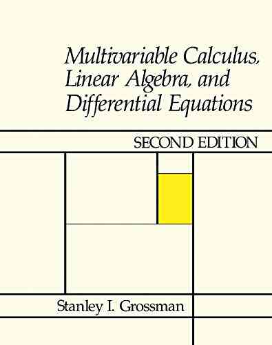 Multivariable Calculus Linear Algebra And Differential Equations