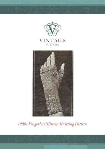 Vintage Victorian Fingerlass Gloves Mittens Knitting Pattern