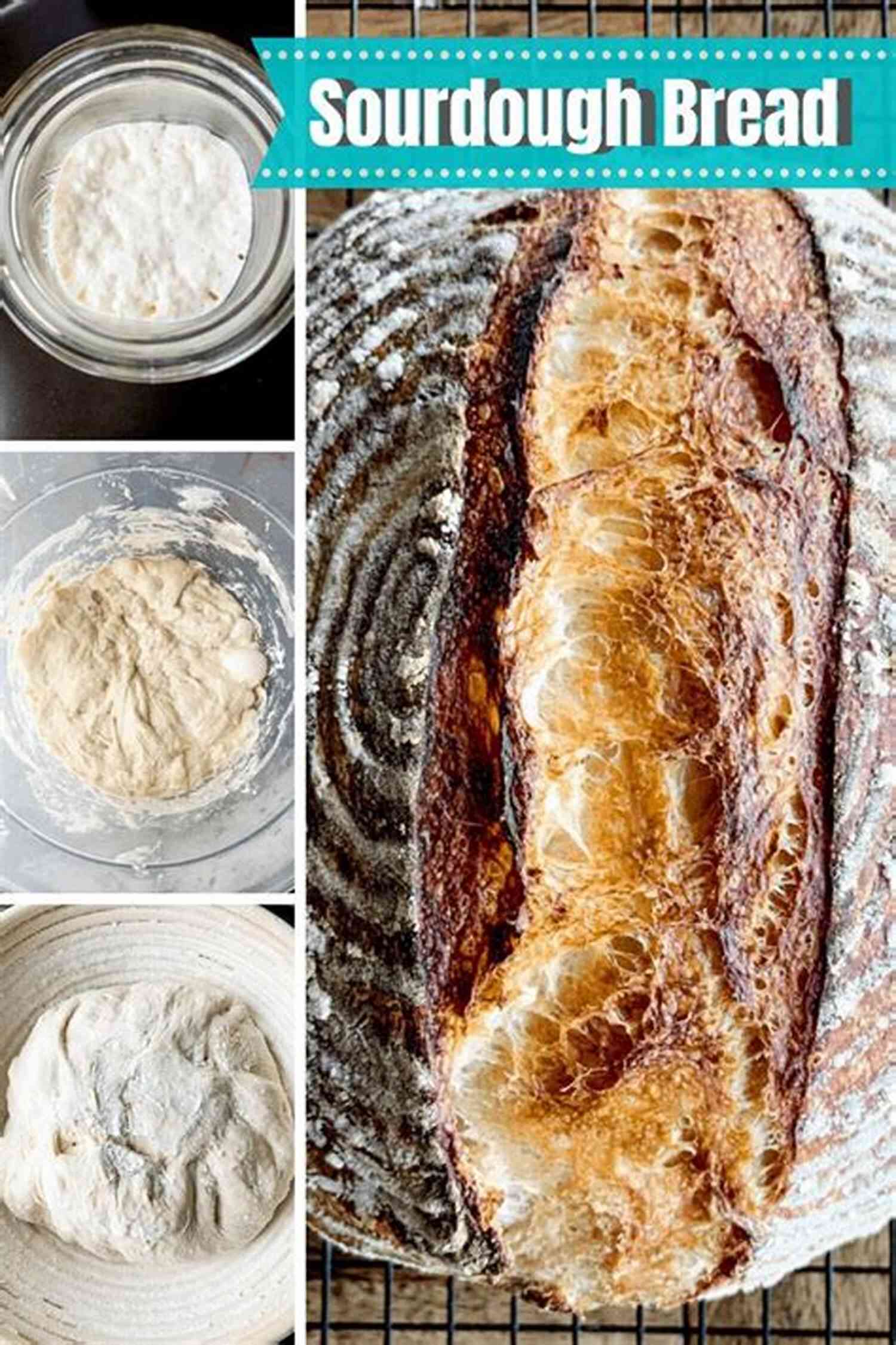 A Freshly Baked Sourdough Loaf With A Golden Brown Crust And A Soft, Airy Interior For The Love Of Bread: Healthy Breads Pita And Biscuits (Cookbooks From Nana 1)