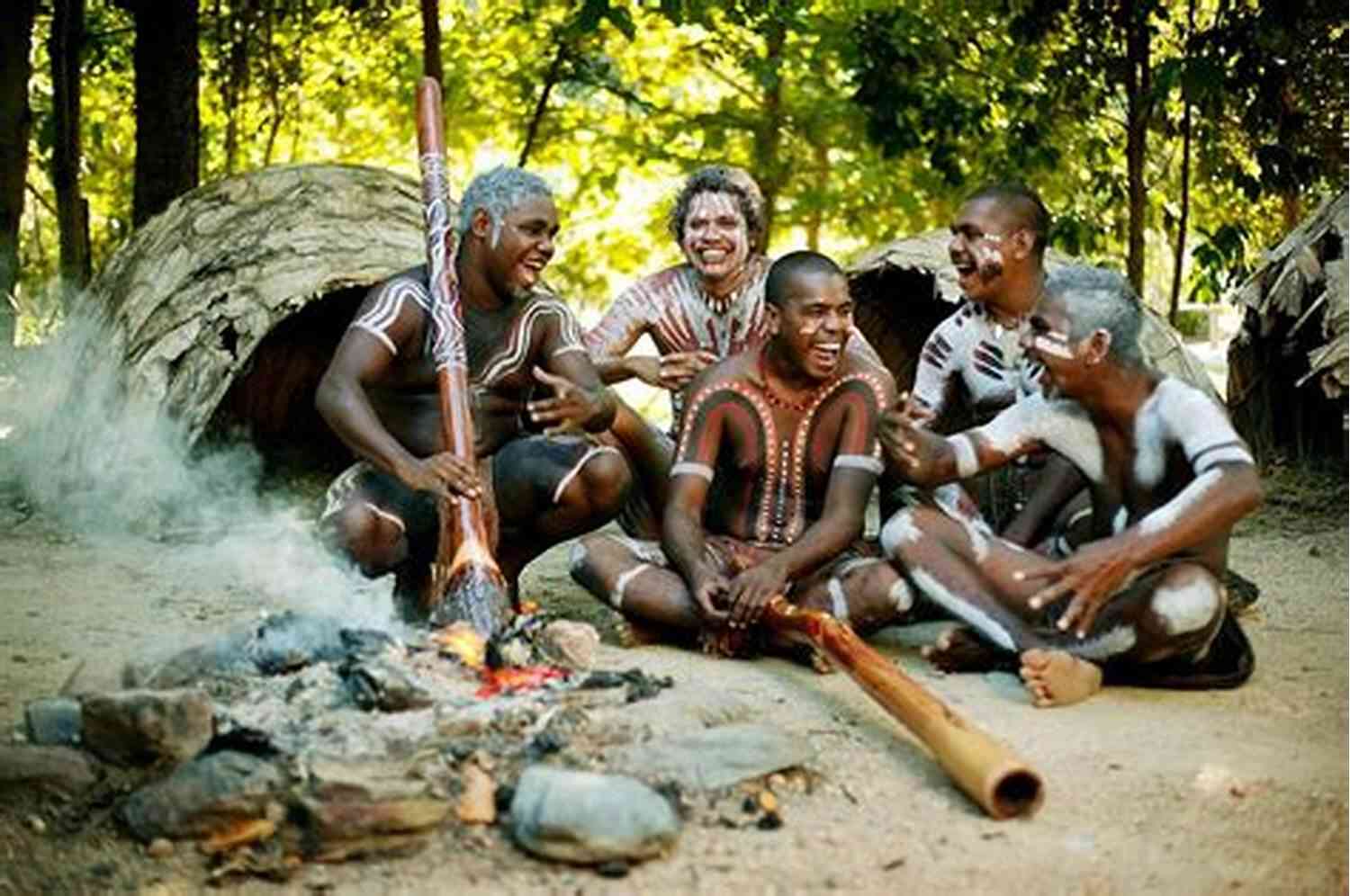 A Group Of American Aborigines Conducting A Traditional Ceremony Some Observations On The Ethnography And Archaeology Of The American Aborigines