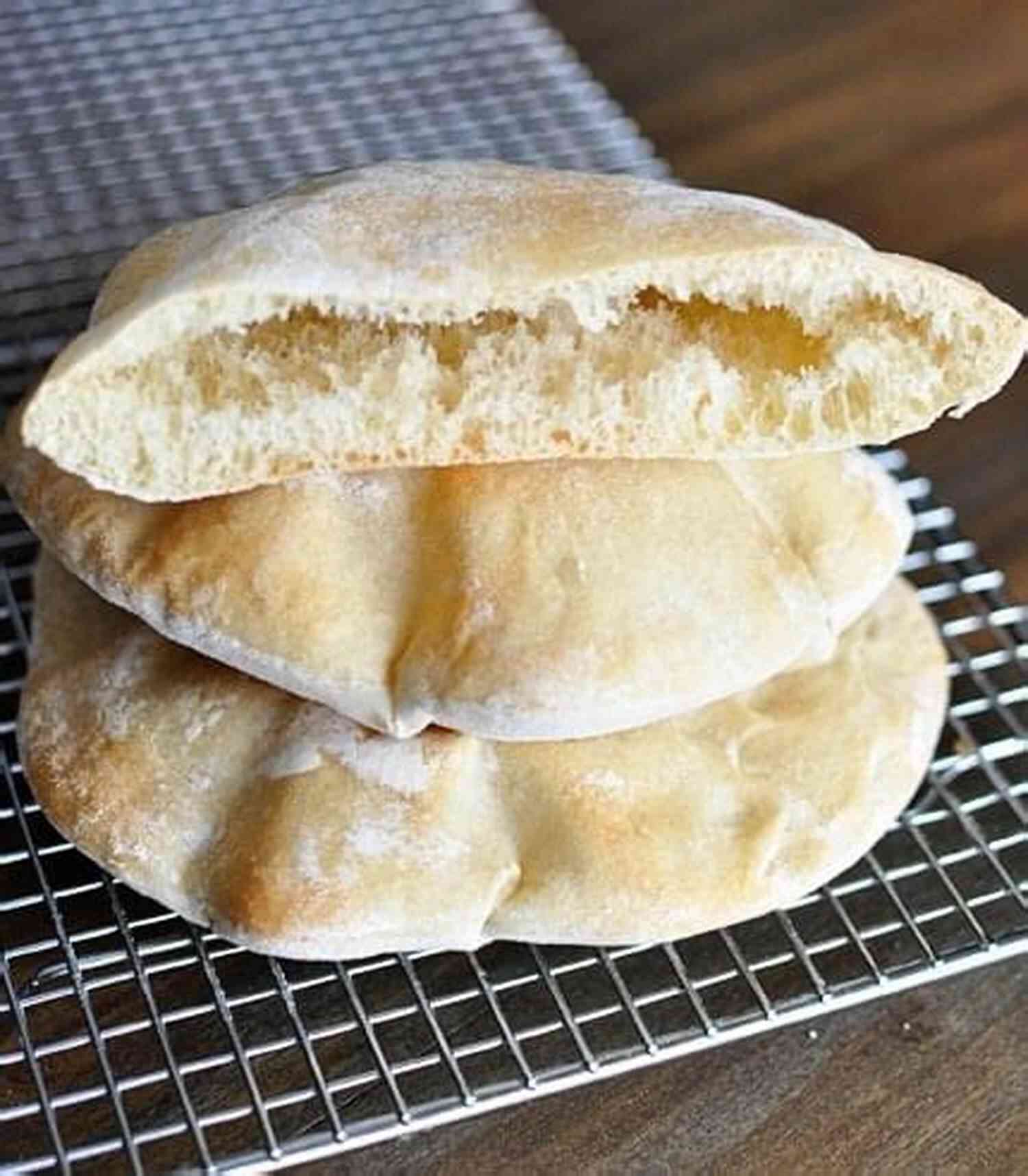 A Round, Freshly Baked Pita Bread With A Pocket Like Interior For The Love Of Bread: Healthy Breads Pita And Biscuits (Cookbooks From Nana 1)