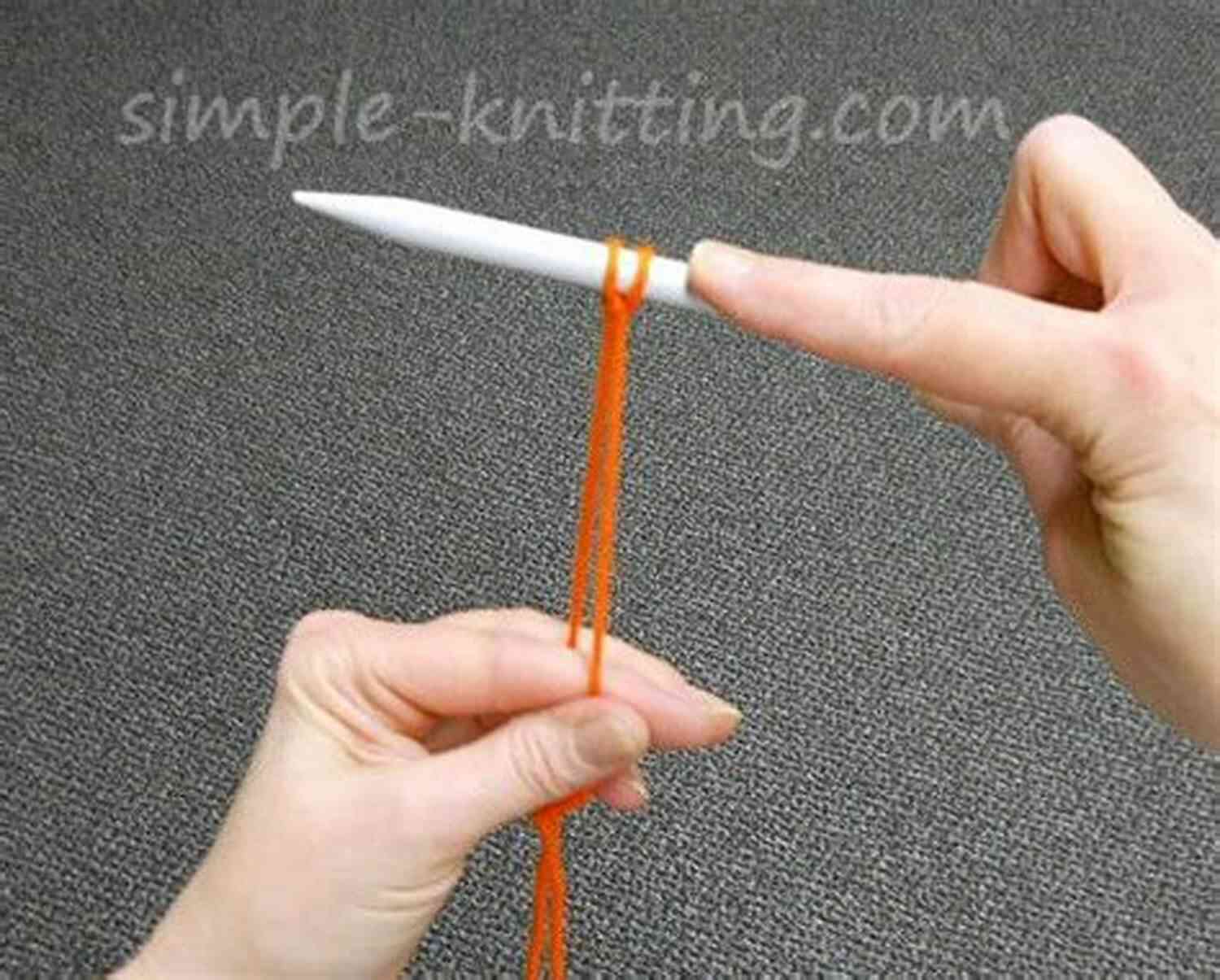A Step By Step Tutorial Image Showing The Long Tail Cast On Method. The Model's Hands Are Holding The Yarn And Needle In Position, Ready To Begin Casting On Stitches. The Instructions And Diagrams Carefully Illustrate Each Step Of The Process. Circle Vest Knitting Pattern Jenn Wisbeck