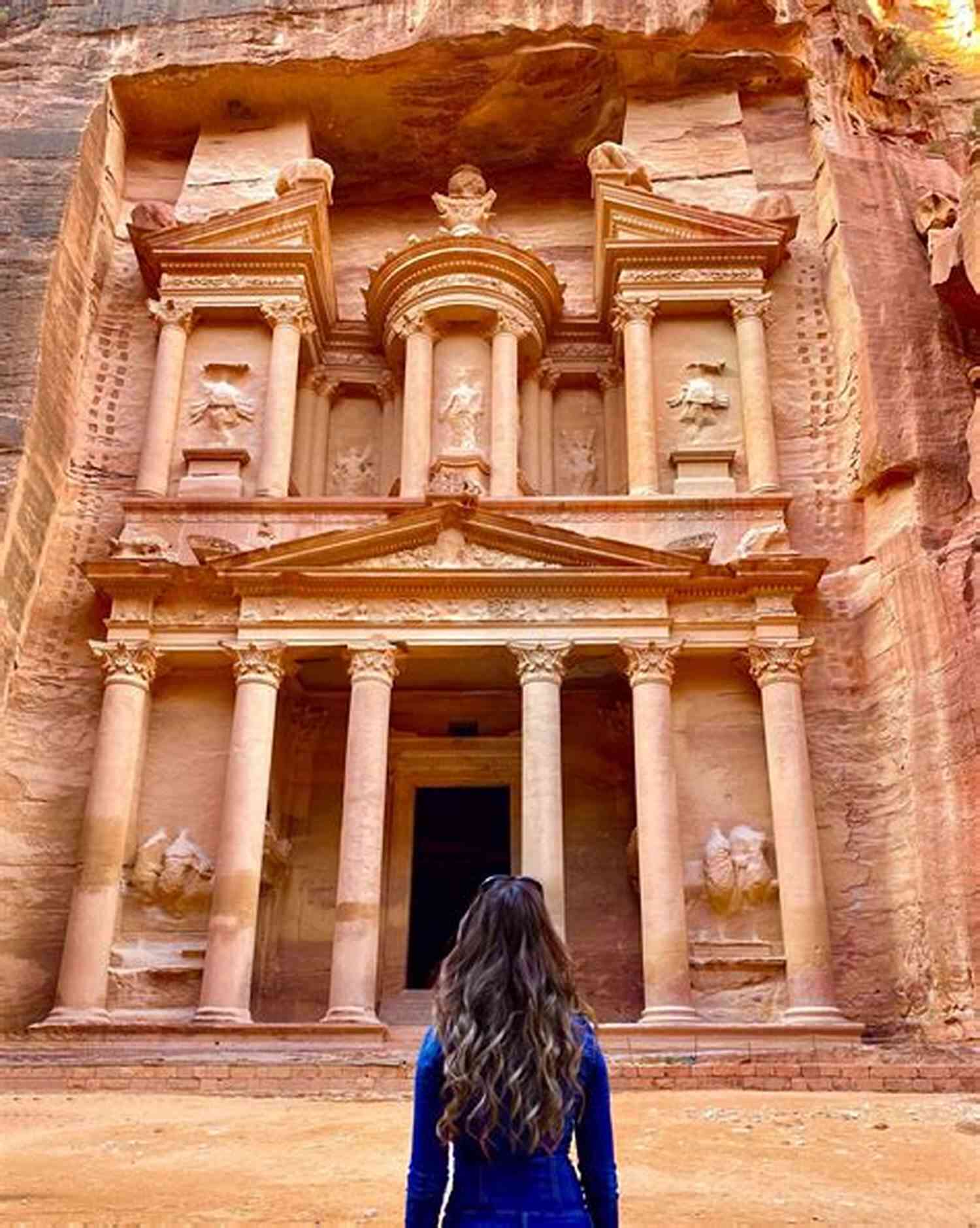 A Stunning View Of The Treasury At Petra Jordan, A UNESCO World Heritage Site How To Photograph Petra Jordan