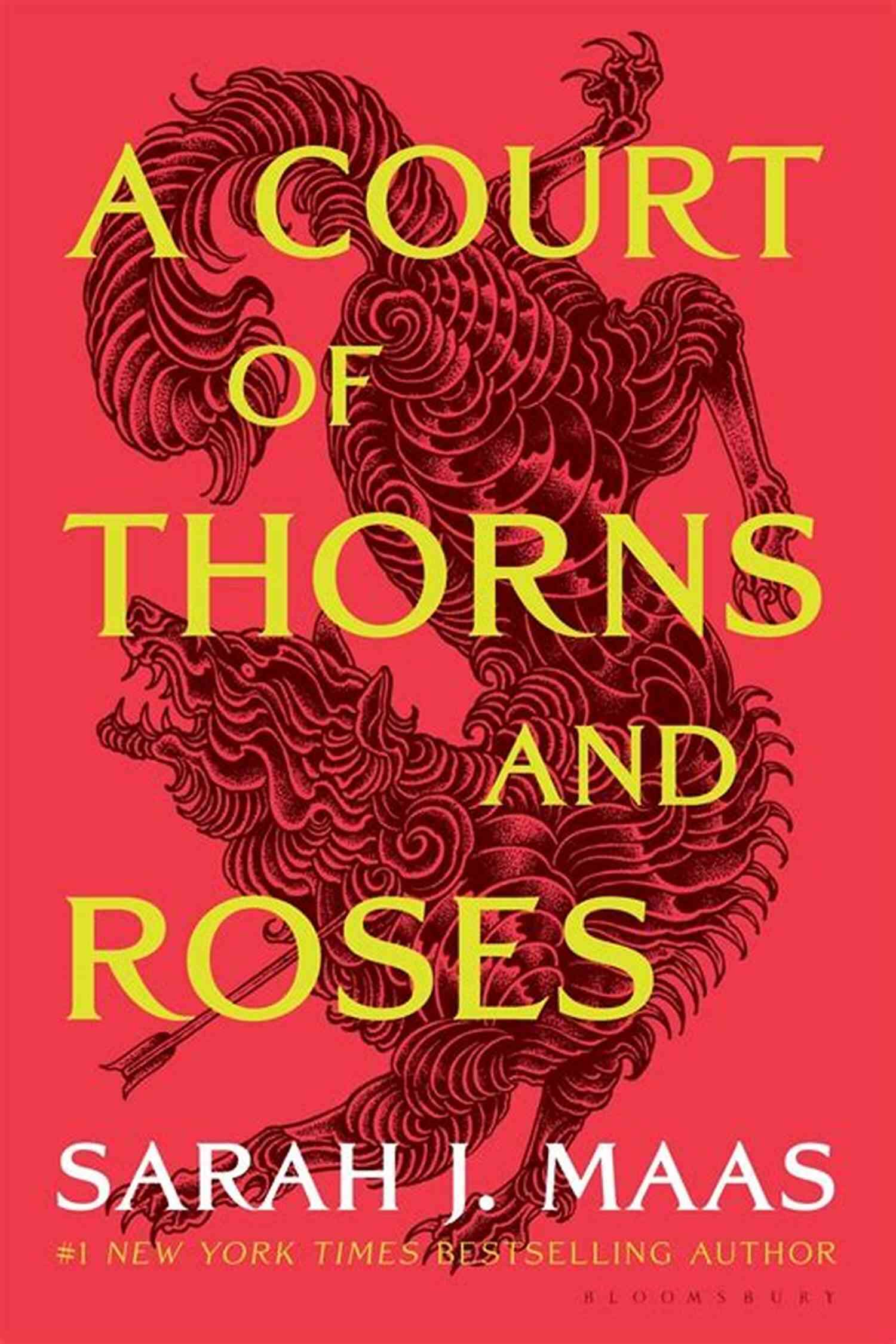 Court Of Thorns And Roses Cover Image: Intricate Design Of Roses And Thorns Connecting To Form A Beautiful World A Court Of Thorns And Roses
