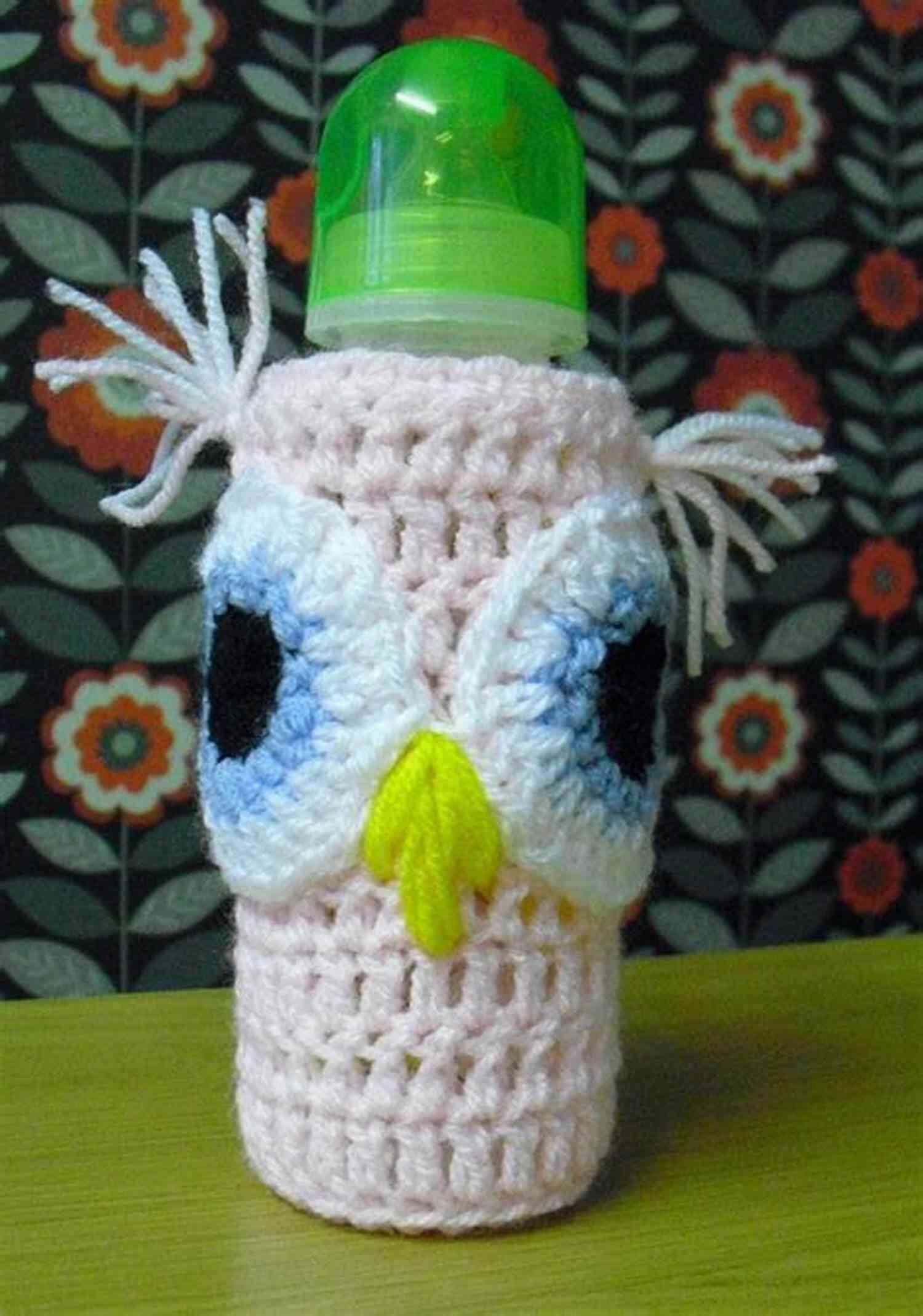 Crochet Owl Baby Bottle Cozy Crochet Pattern A Wise And Adorable Accessory For Your Little One Crochet Owl Baby Bottle Cozy: Crochet Pattern