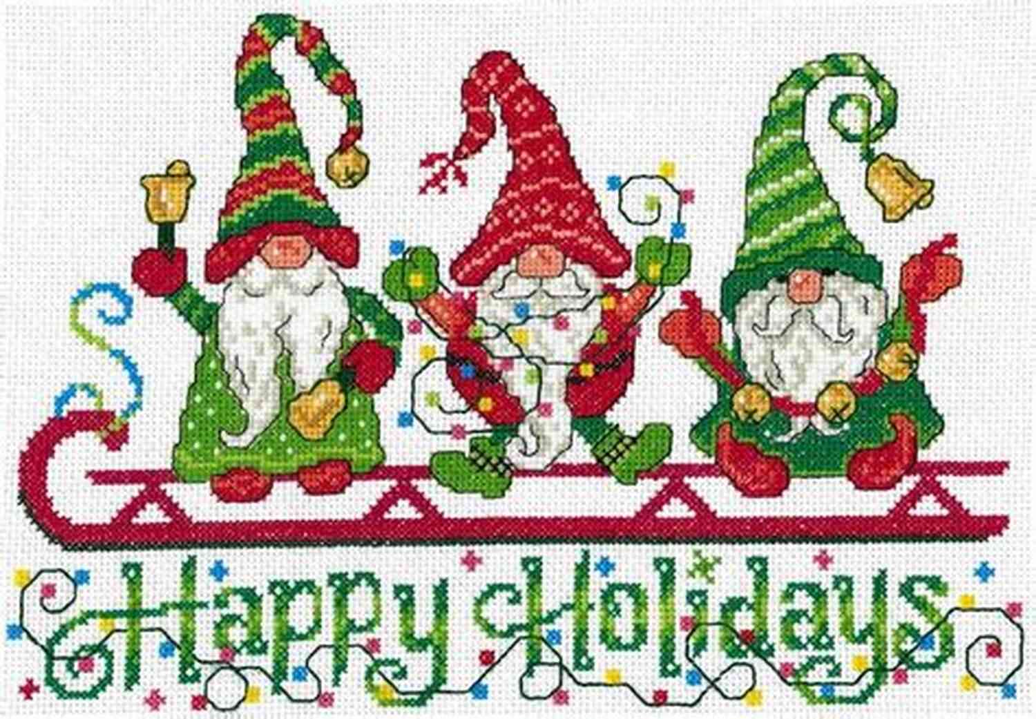 Cross Stitch Pattern Christmas Gnome Counted Cross Stitch Cross Stitch Pattern: Christmas Gnome: Counted Cross Stitch