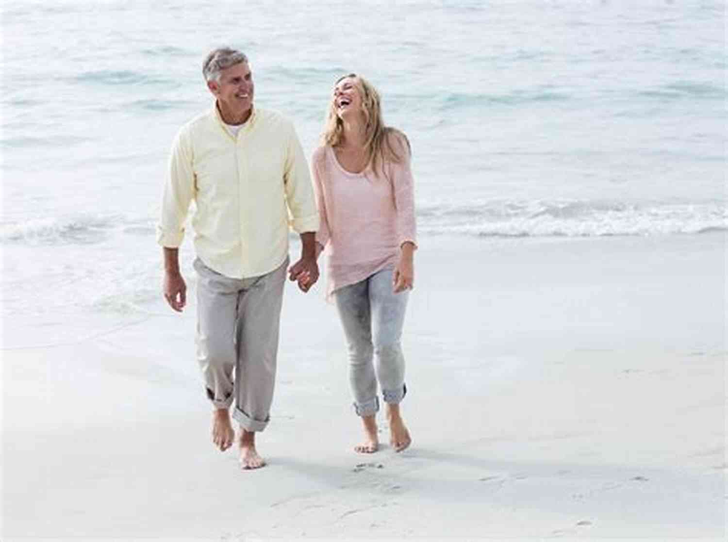Happy Couple Walking On The Beach Wife Type: Her Take On Real Love And Healthy Relationships