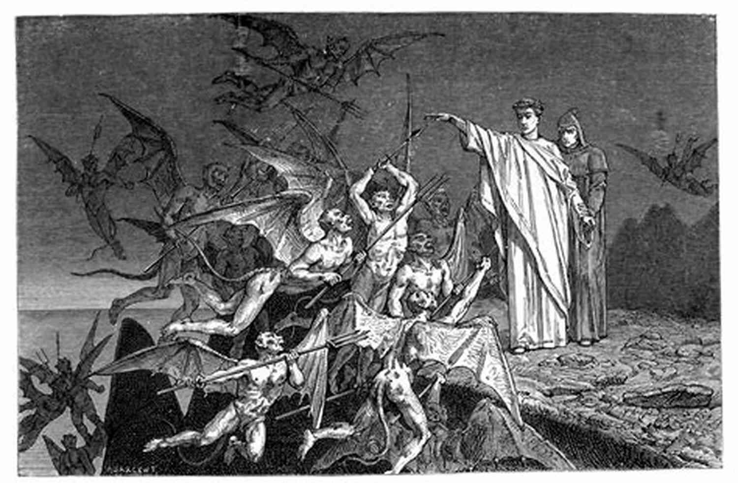 Illustration Of The Divine Comedy The Divine Comedy: Inferno Purgatorio Paradiso