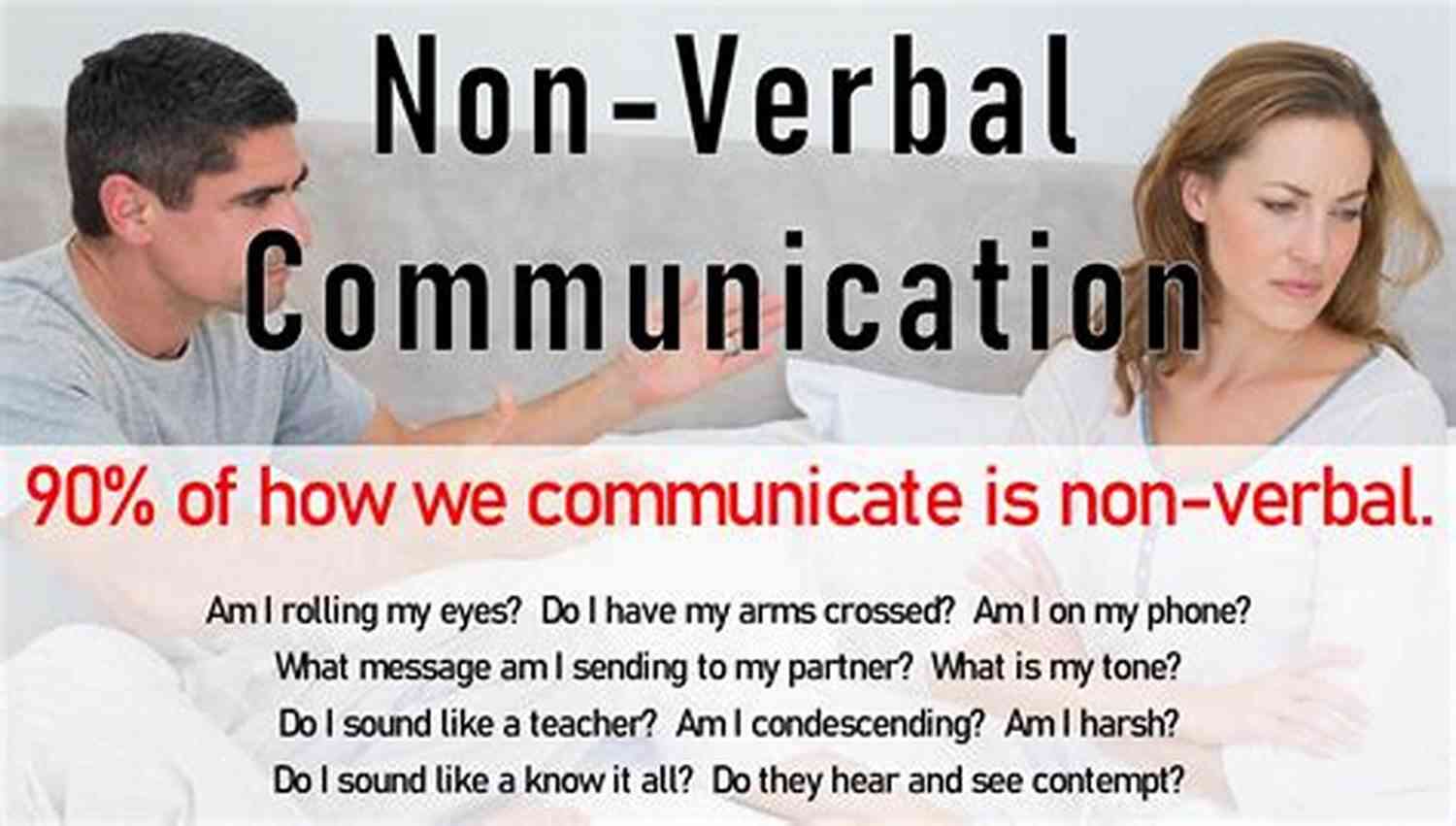 Illustration Of A Couple Focusing On Non Verbal Communication Communication For Couples : Six Simple Steps To Building Better Communication Skills With Your Partner