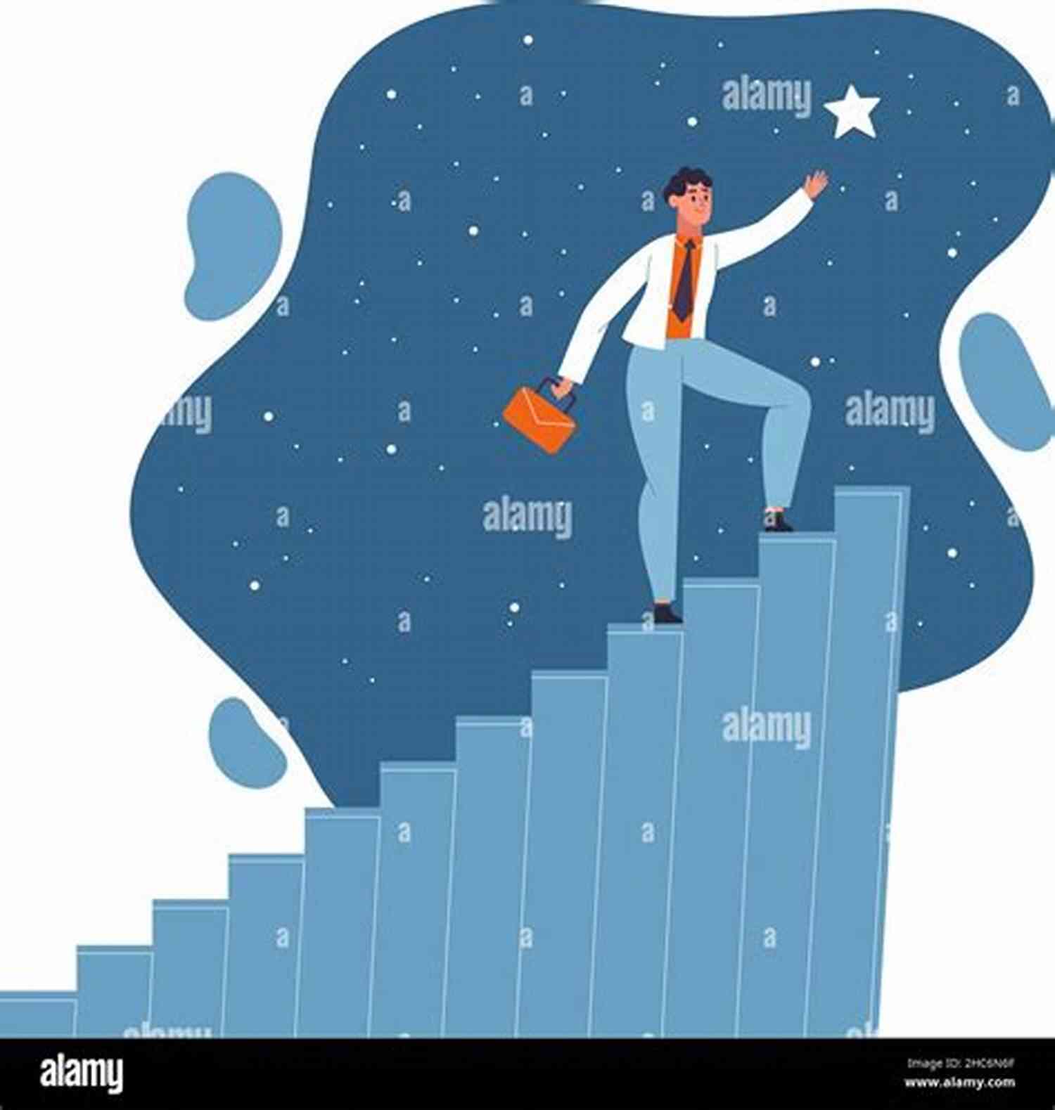 Illustration Of A Person Reaching For Their Dreams With Determination Eventually One Dreams The Real Thing