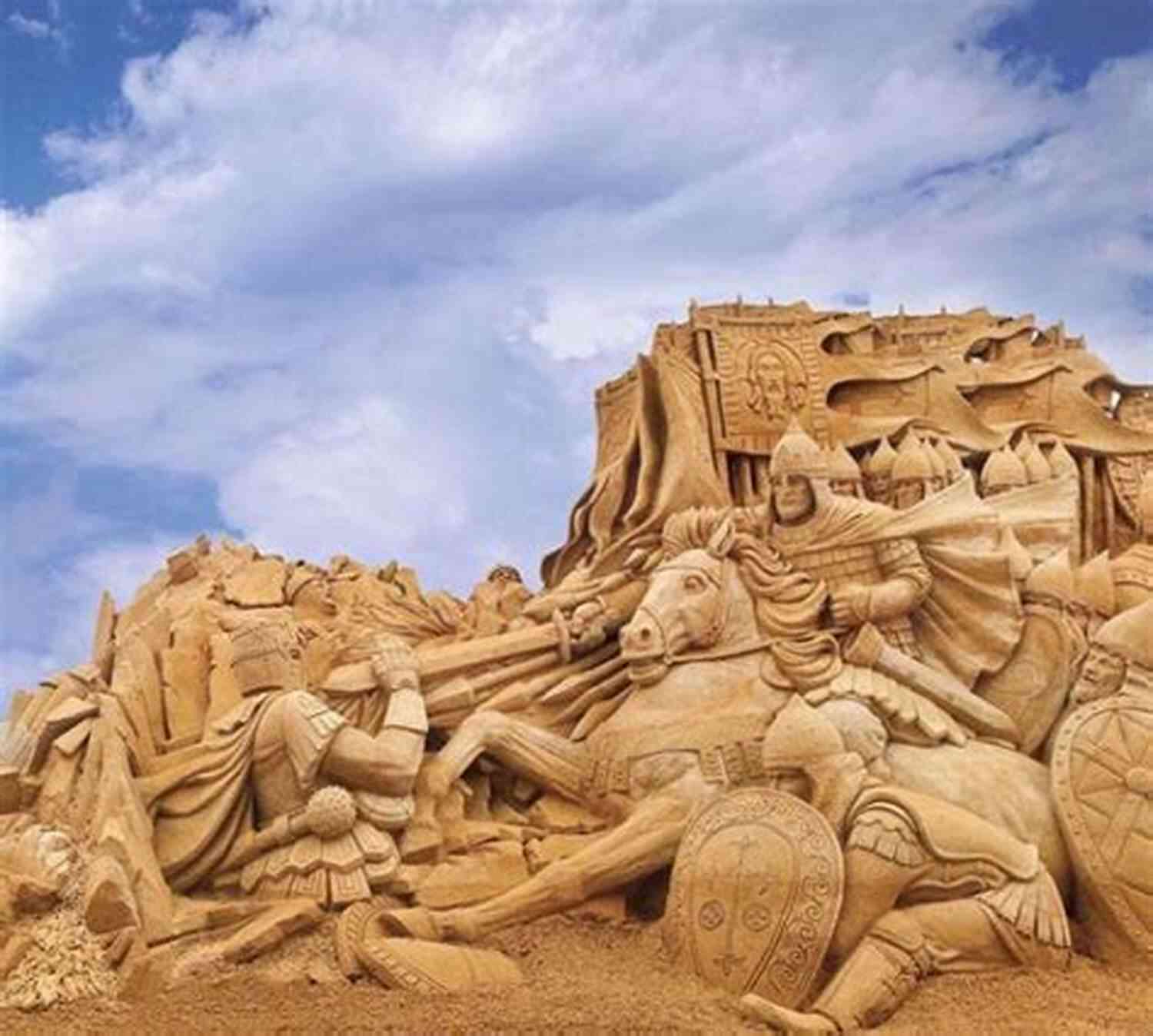 Intricate Sand Castle Depicting The Great Wall Of China CHINA S SAND CASTLES: The Spratly Islands And The South China Sea