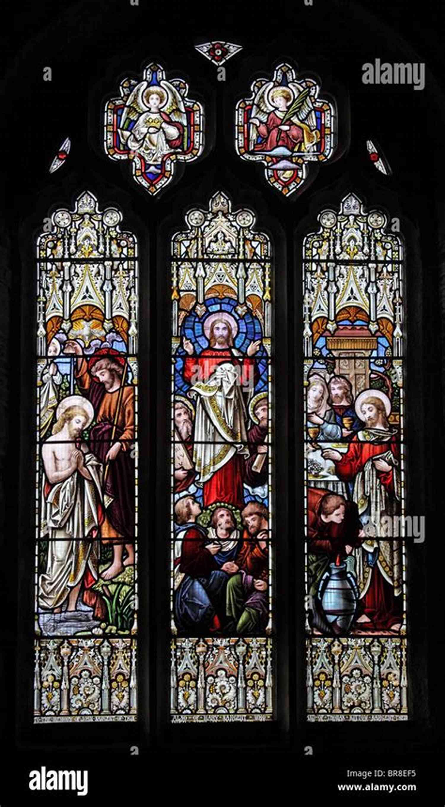 Intricate Stained Glass Window Depicting Biblical Scenes Notre Dame: A Short History Of The Meaning Of Cathedrals