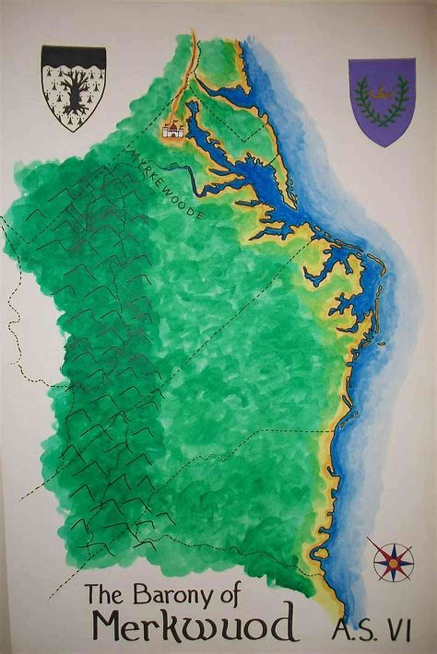 Kingdom Map Of Atlantia And The Surrounding Lands A Kingdom Of Flesh And Fire (Blood And Ash 2)