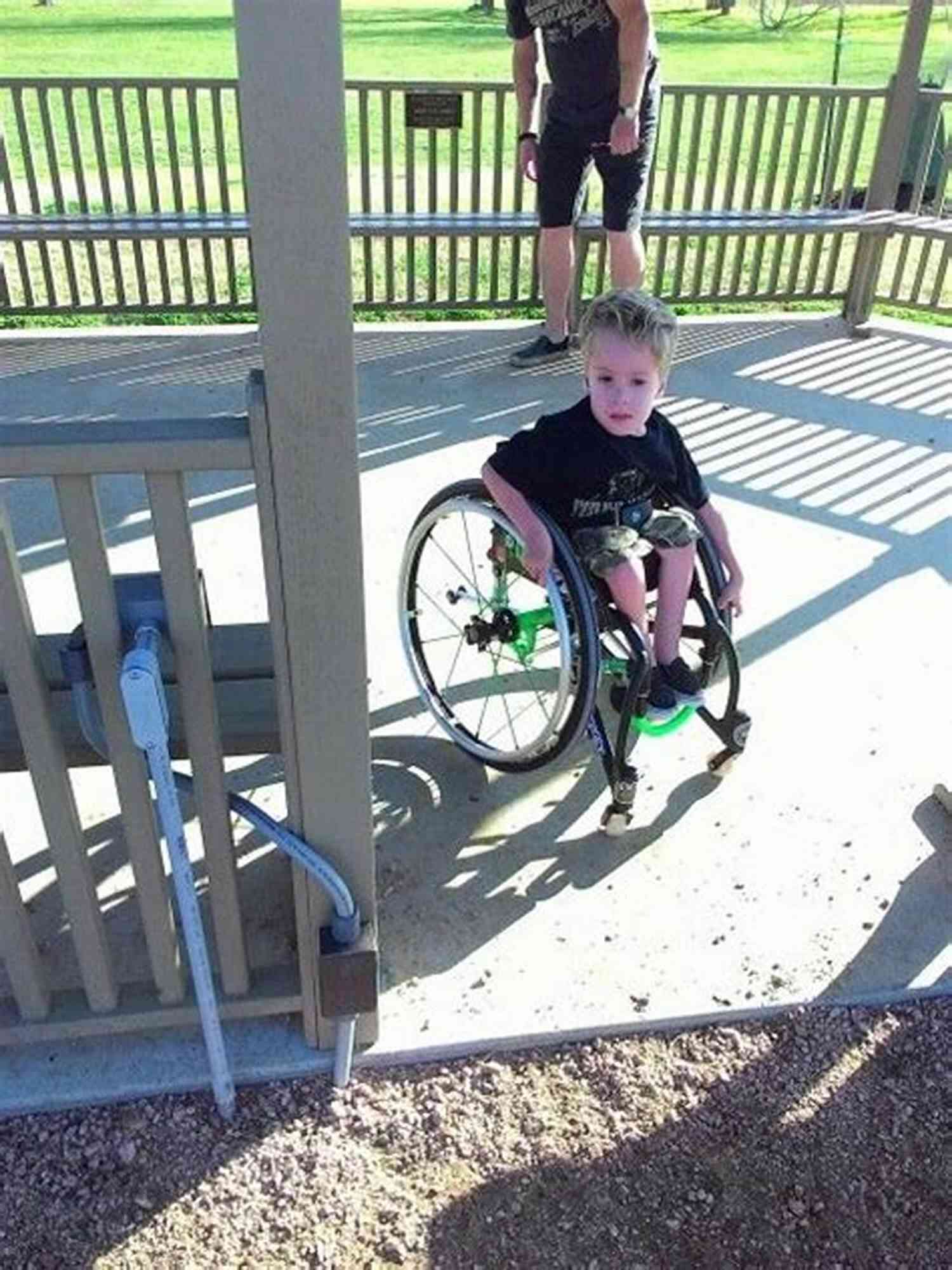 Mike Blake In A Wheelchair, Symbolizing His Paralysis Shattered Dreams Mike Blake