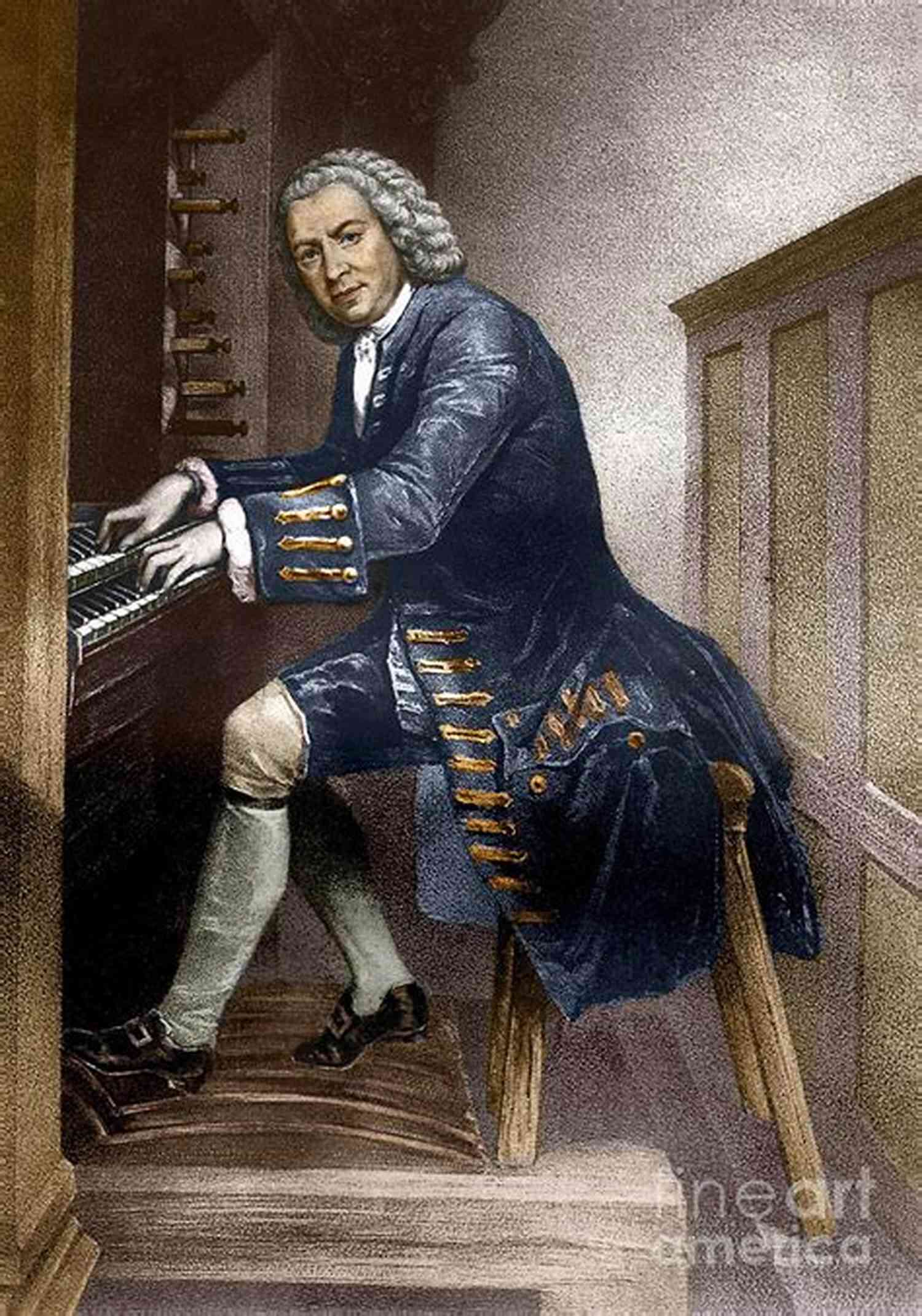 Portrait Of Johann Sebastian Bach Playing The Organ Johann Sebastian Bach: A Brief Biography