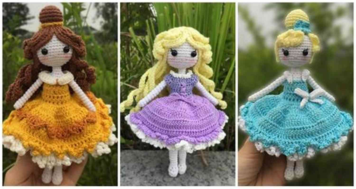 Princess Amigurumi Doll Little Girls Amigurumi Crochet Pattern (Easy Crochet Doll Patterns 2)