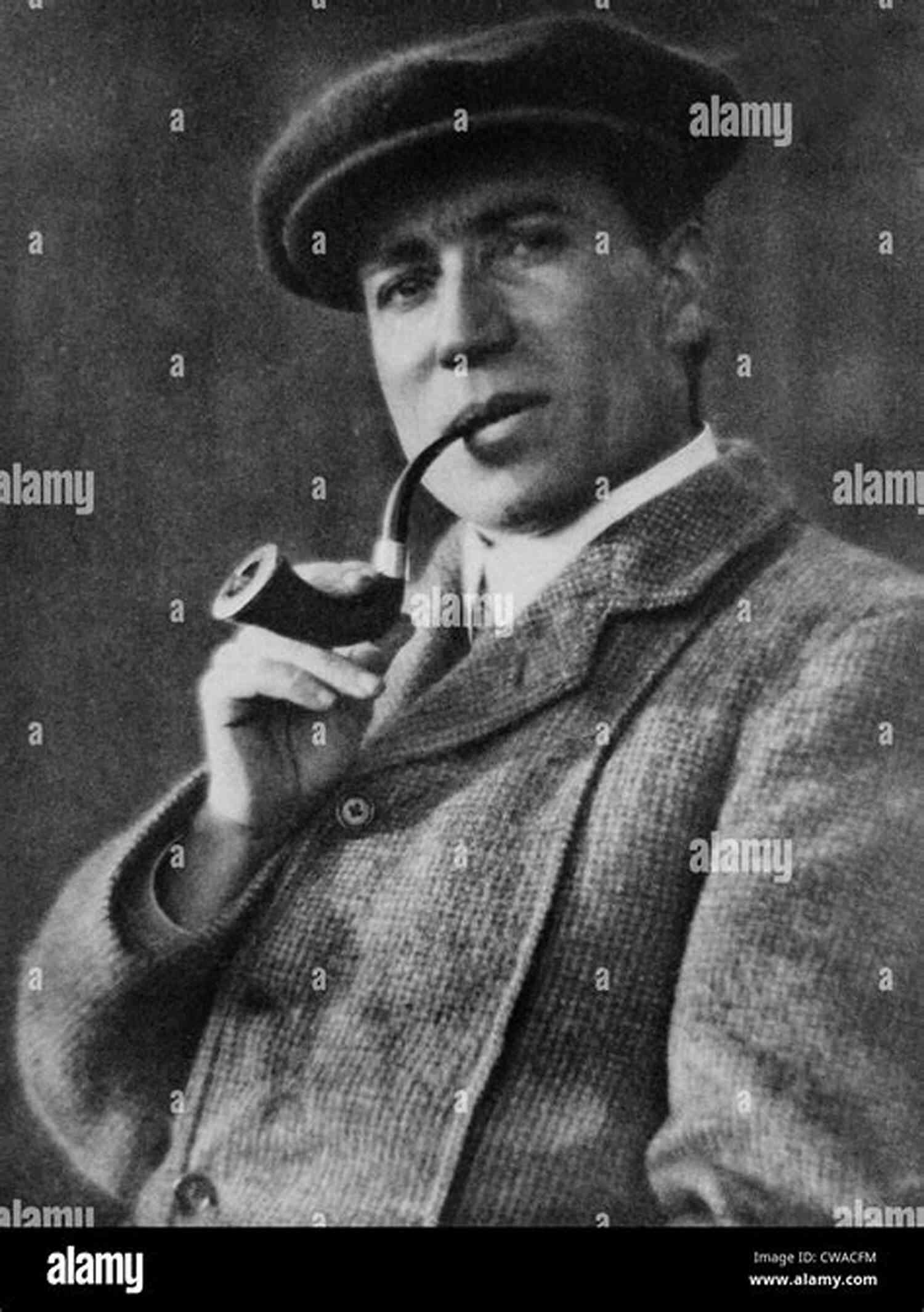 Richard Harding Davis Sitting At His Desk, Ready To Write The Boy Scout Richard Harding Davis