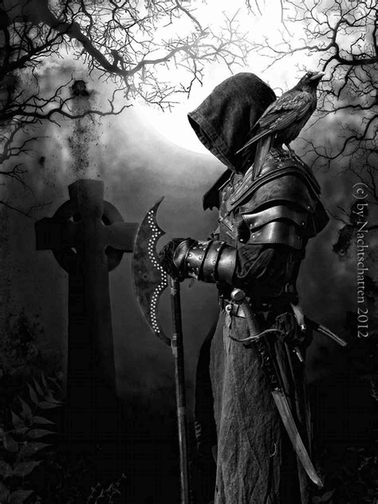 The Grim Executioner Raises His Axe On A Stormy Night Willing To Kill The Executioner: Mack Bolan Short Story