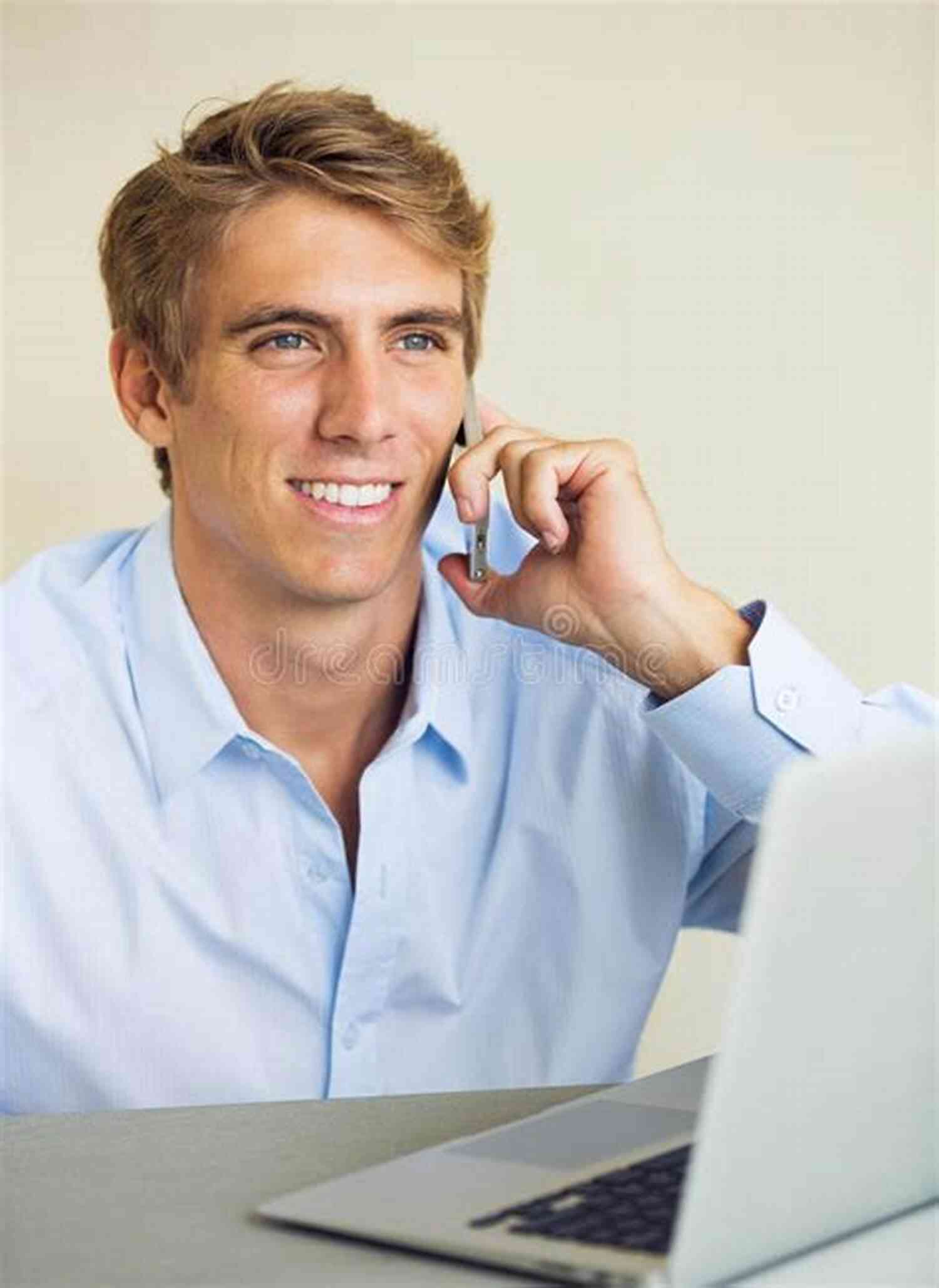 Young Man Working On A Laptop The Part Time Job P D James